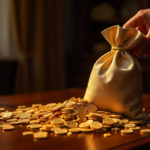gold money bag
