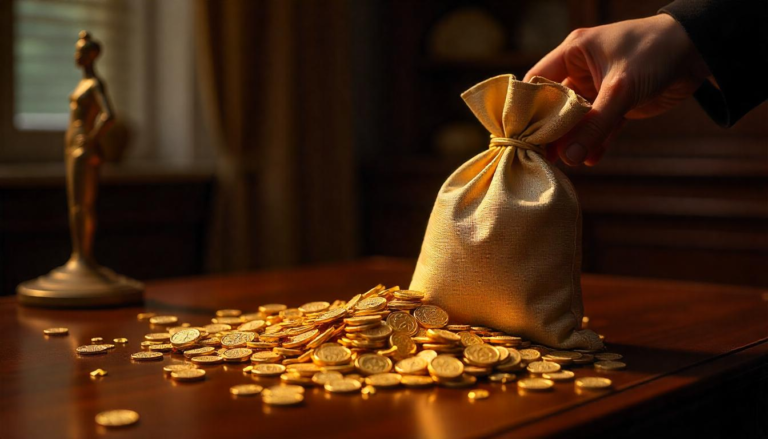 gold money bag